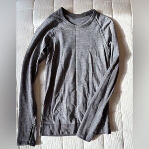 Gray Long Sleeve Swiftly Top